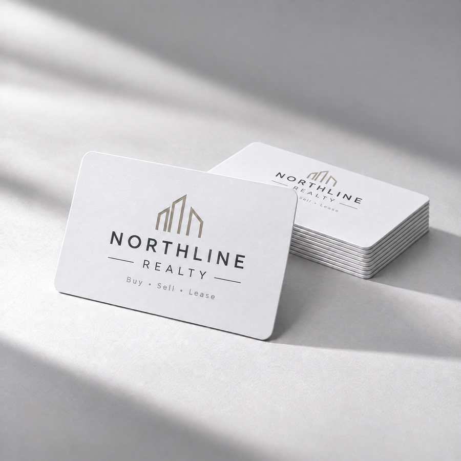 Pocket Factory NFC card sample design for a real estate agent (Northline Realty mockup)